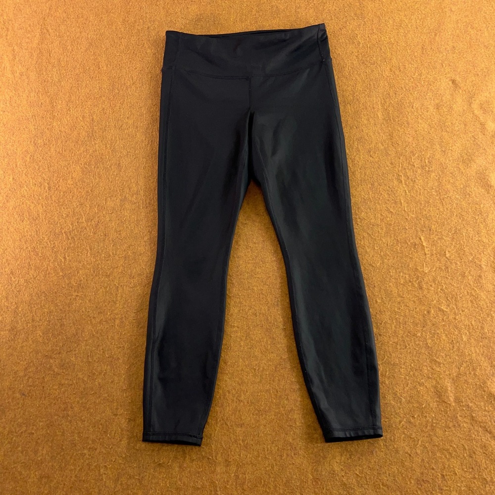 Athleta Womens M Black Stretch Performance Yoga Athletic Leggings